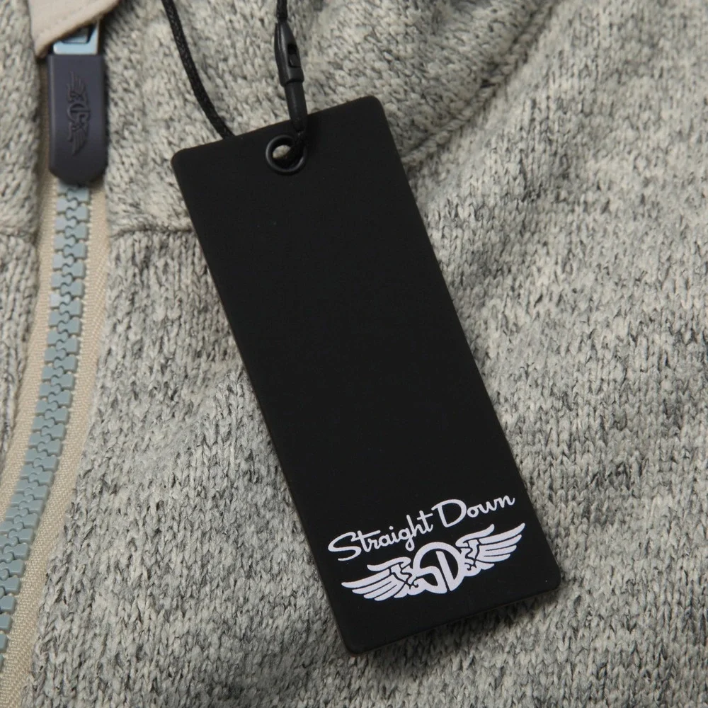 Straight Down Carmel Vest Womens XL Gray Fleece Soft Full Zip Pockets Golf - Picture 6 of 13